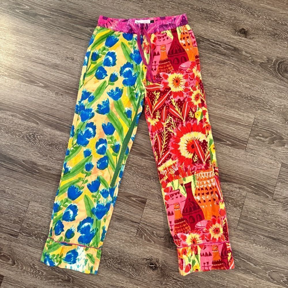Roeqiya Fris Garden Bloom Flannel Pajama Pants for Anthropologie